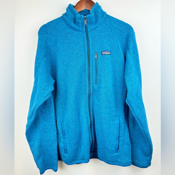 Patagonia Other - Patagonia Men's Full Zip Fleece Jacket L Underwater Blue